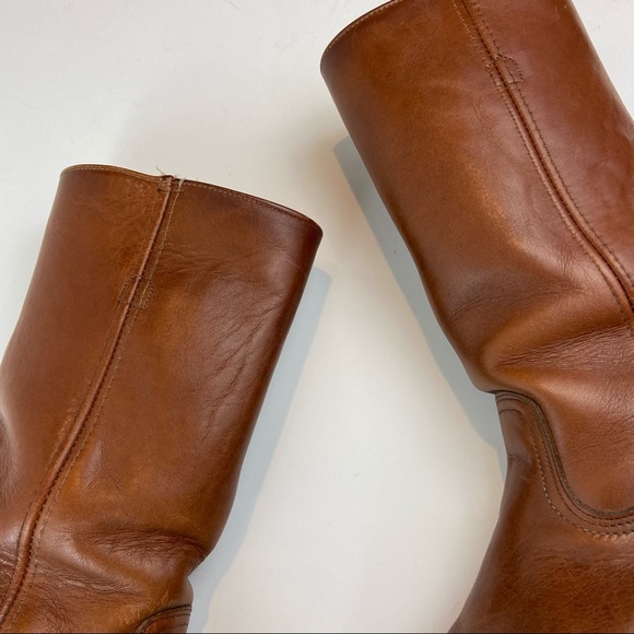 Vintage 70s Frye Size 9 D Womens Campus Pull On Leather Boots - Picture 4 of 14